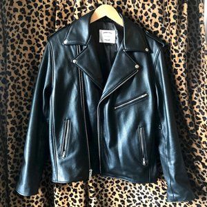 Understated Leather Easy Rider Moto Jacket - Small